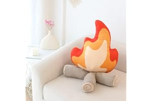 EASELR WeightedPlush Funny Campfire Plush Toys, Soft Simulation Bonfire Stuffed Plushies Doll Fake Fire Firewood Plush Pillow for Outdoor Camping Room Decor Kids Pleasantly Surprised Gifts