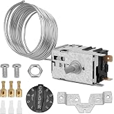 Sejaede 800366 Temperature Control Kit Compatible with True Refrigeration | Freezer Thermostat Kit with 76 Inch Capillary Coil Sensing, for Commercial Refrigerator Freezer, Replace # 077B6806, 988282