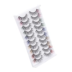 outopen Colored Lashes, False Eyelashes with