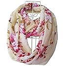 Tapp C. Multicolor Floral Print Infinity Scarf - Cream