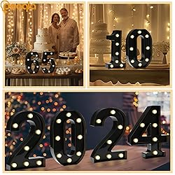 Pooqla Decorative Led Light Up Number
