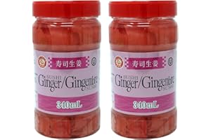 Wagaya Sushi Ginger – 2-Pack (340mL Each, 680mL Total) | Authentic Pickled Gari for Sushi | XL Size, Better Value