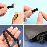 Lanjue 2 Pack 10m Cotton Rope 8mm Black Soft Twisted Cord Storage Bag view 4