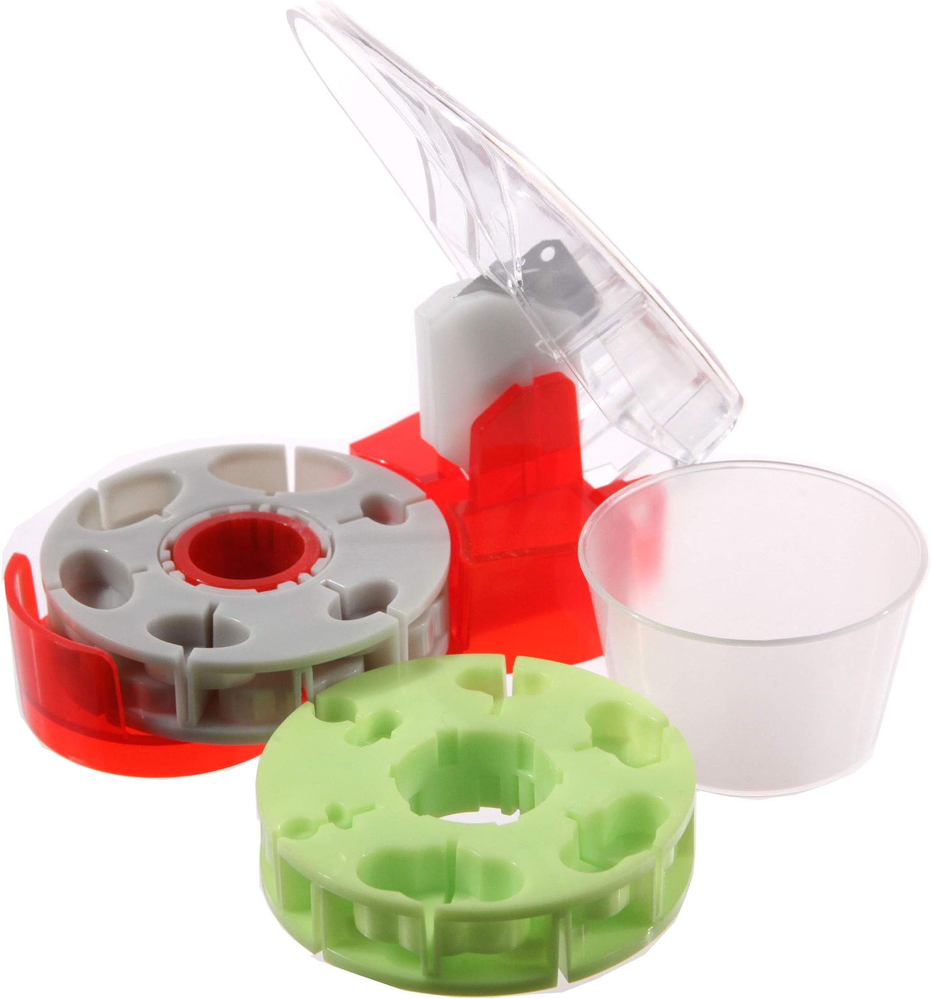 Medifacx ProRx Disc Pill Cutter with 1 Pill Catch Cup & Additional Green Disc (Green)