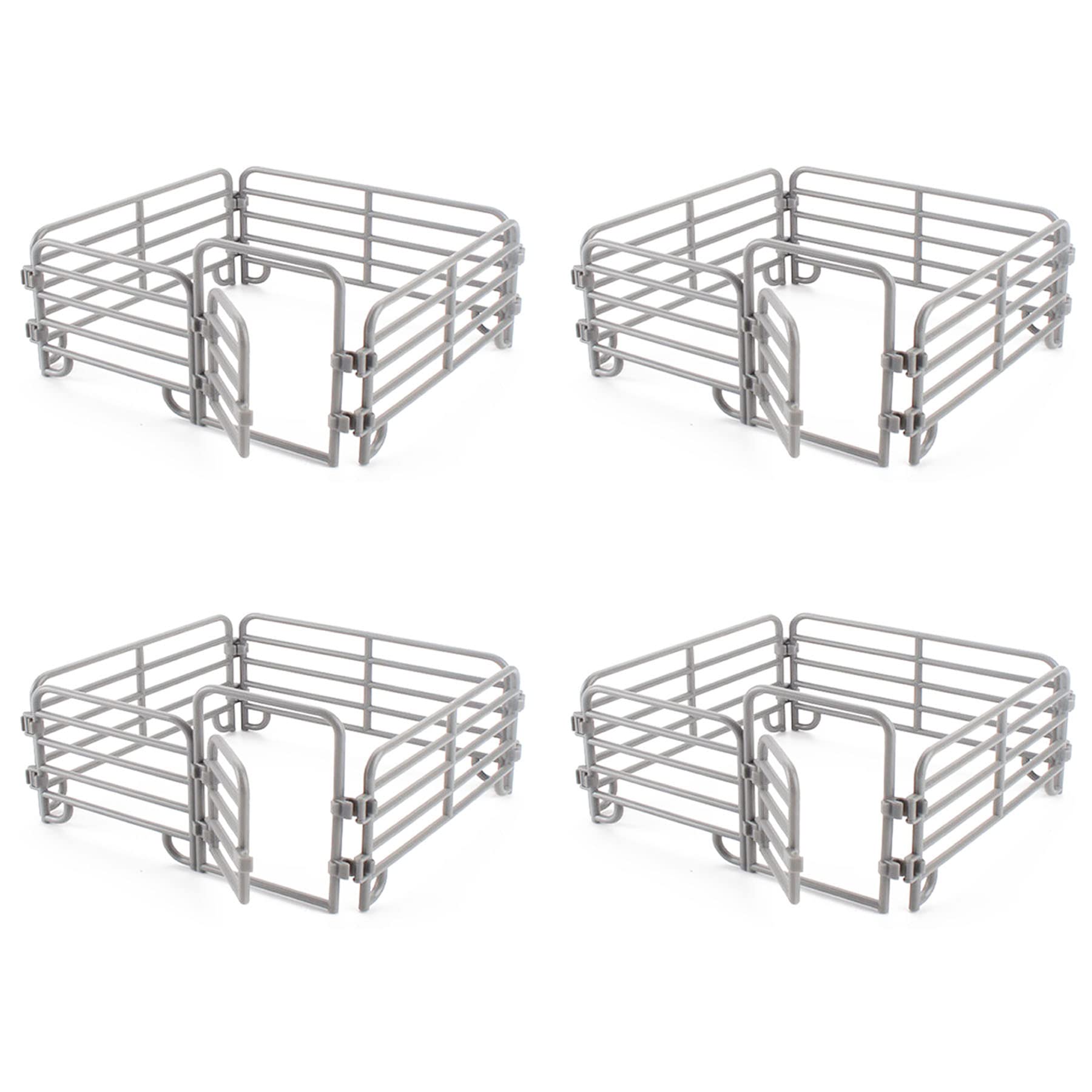 YeahBoom Horse Fence Toy, 16 Pieces Horse Corral Fencing Accessories Toy, Plastic Farm Fence for Barn Paddle Horse Stable Farm Animal, Educational Gift, Micro Landscape Decoration โ image 1