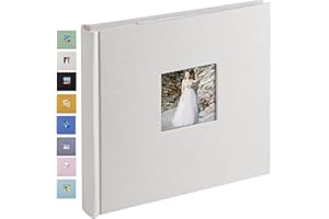 1DOT2 Small Photo Album 5x7 Hold 50 Vertical Photos with Memo Slip-in Pockets, Mini Linen Cover 5x7 Photo Albums with Writing Space for Wedding Baby Family Picture Book Beige