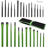 Grip 28 pc Heavy Duty Punch & Chisel Set, Green