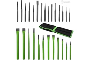Grip 28 pc Heavy Duty Punch & Chisel Set, Green