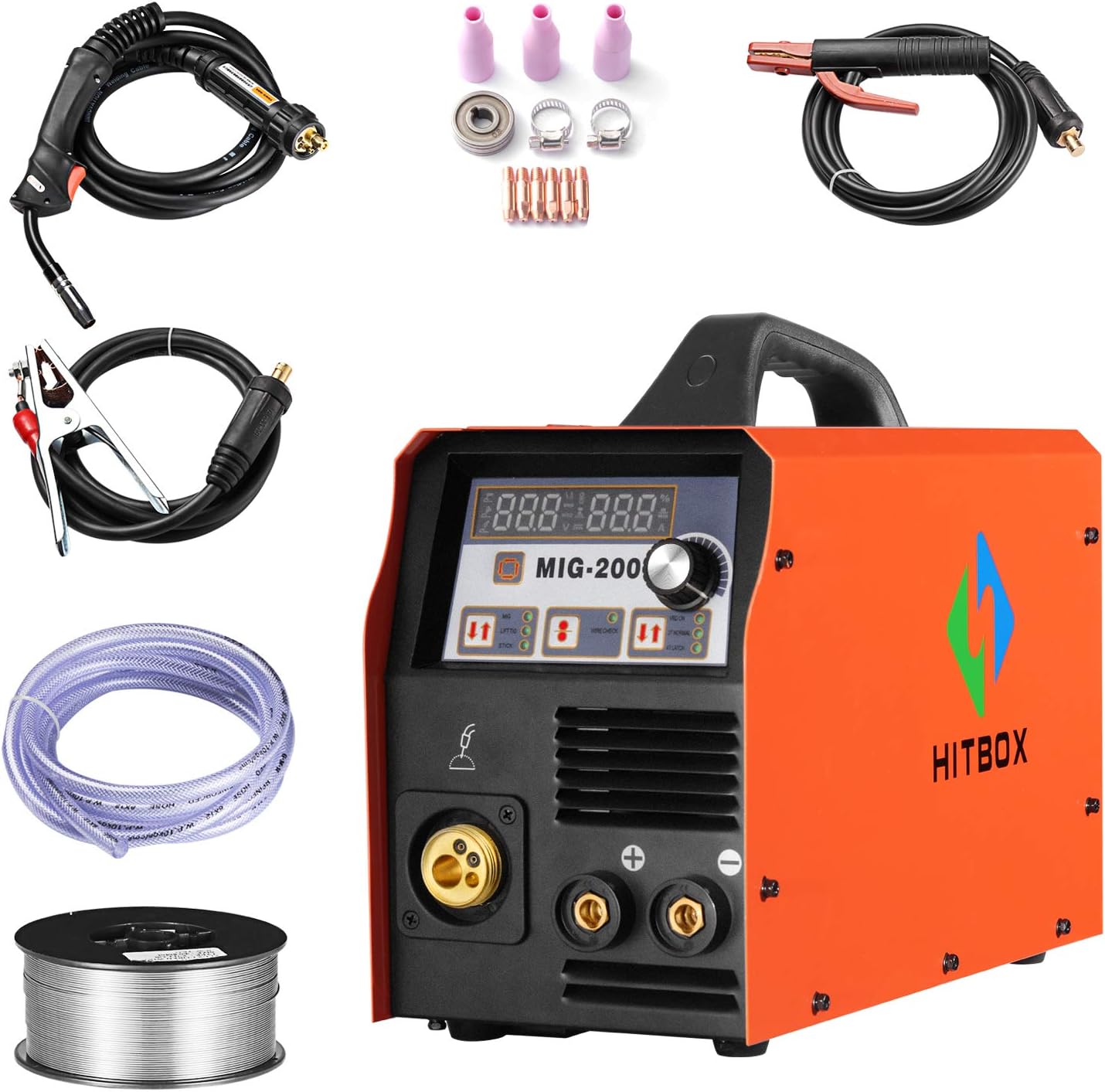 Amazon Co Jp 0アンペアミグ溶接インバーターポータブル溶接機2ボルトdcミグマグアークリフトティグガスいいえガス4 In 1多機能 溶接機 Diy Tools Garden