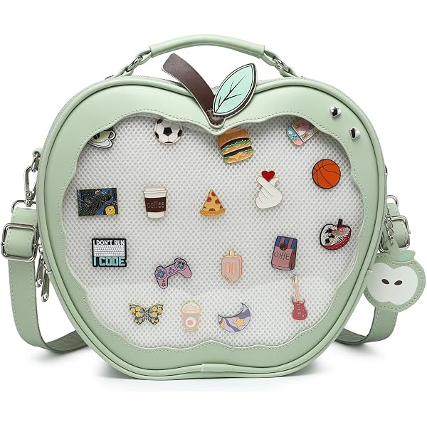 3855 Ita Bag Multi-Purpose Backpack Crossbody Satchel Purse Kawaii Pin Amazon.com: ENJOININ Cute Ita Bag Pin Display Backpack with  main image 4