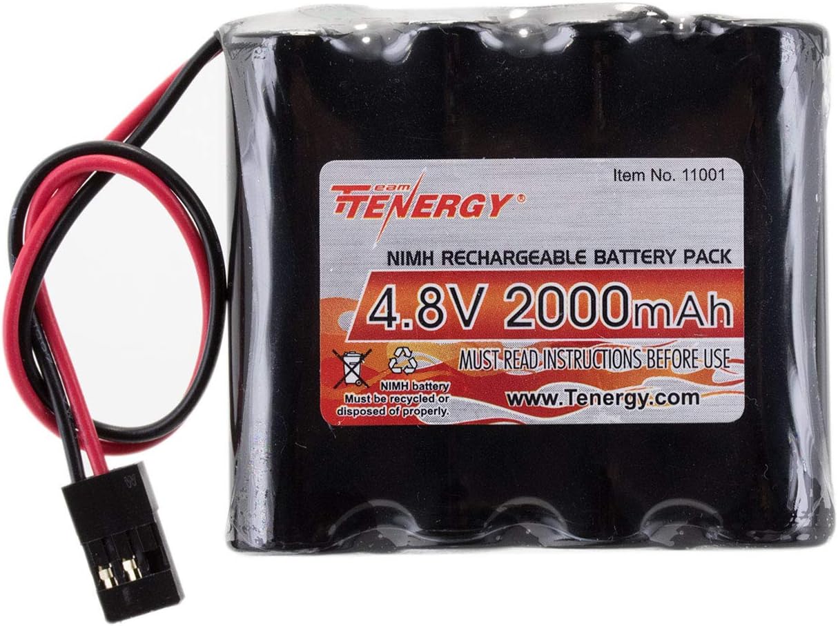 Amazon Com Tenergy Nimh Receiver Rx Battery With Hitec Connectors 4 8v 00mah High Capacity Rechargeable Battery Pack For Rc Receivers Rc Aircrafts And More Electronics