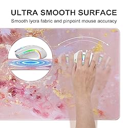 Anyshock Pink Desk Mat, Gaming Mouse Pad Large, XXL