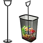 Trash Compactor for Kitchen - 30" All-Metal Manual Garbage Compactor, No Electric Tamper Trash Can Compacting Tool for Home &amp; Outdoor Bins, Stand to Easily Compact Trash - No Bend, Squat, or Stomp
