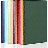 ZCZN 24 Pack Colorful Blank Notebooks Bulk, A5 Journals with 12 Colors, 60 Pages/30 Sheets, 8.3x5.5 Inch, Plain Paper, Travel
