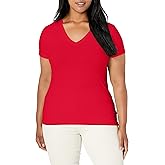 Nautica Women's Easy Comfort V-Neck Supersoft Stretch Cotton T-Shirt