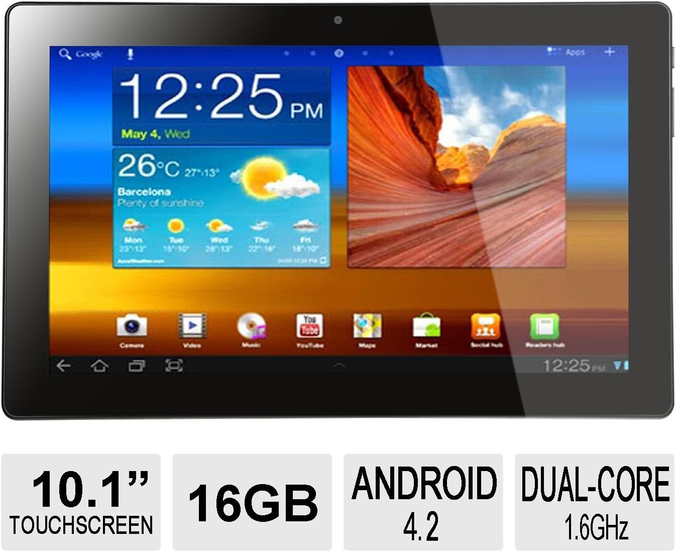 Contixo Tablet PC 10.1" MultiTouch Screen, Android 4.2