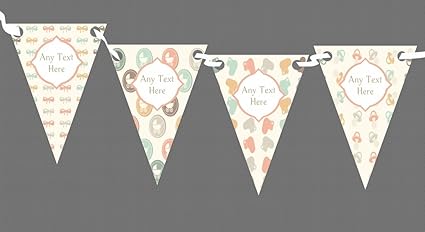 Neutral Kinderwagen Bogen Willkommen Zuhause New Baby Wimpelkette