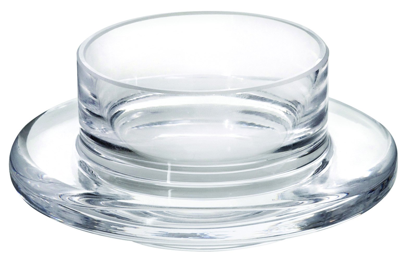 Utopia F91001 Covered Butter Dishes, Glass Base, 3.5", 9 cm, 1 oz., 3 cL (Pack of 6)