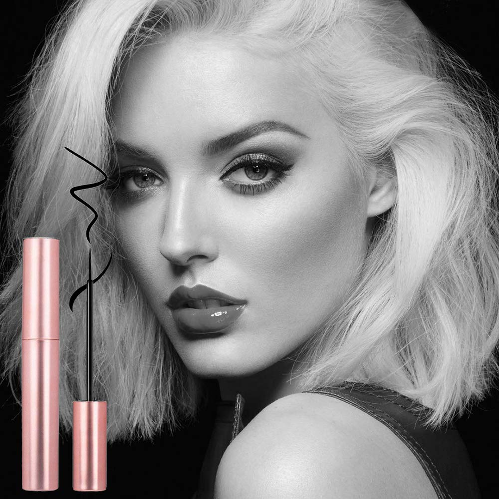 Magnetic Eyelashes with Magnetic Eyeliner, AIRGINE 3D Reusable False Eyelash Set with Tweezers, 3 Pairs Natural Dramatic Fake Lashes, Glue Free