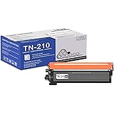 1 Pack TN210 TN210BK Black Toner Cartridge Compatible TN210 Replacement for Brother TN210 HL-3040CN 3045CN 3070CW 3075CW 8070 8370 MFC-9010CN 9120CN 9125CN 9320CN/CW 9325CW DCP-9010CN Printe
