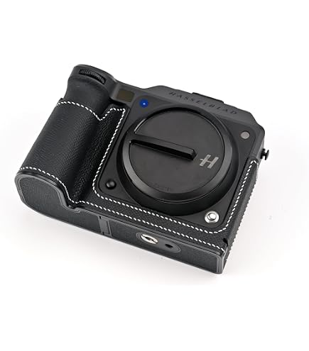 Amazon.com : Handmade Genuine Leather Camera Half Case for