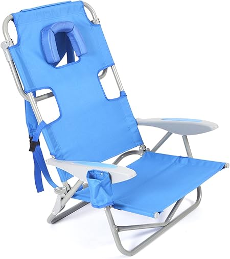 ostrich face down beach chair