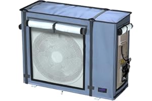 NGB Mini Split Cover for Air Conditioner Outdoor Units with 600D Waterproof Material, UV, Dust, Wind and Snow Resistant, Maximum Size 32.3Lx13.7Wx24H in, Can be Used While Running, Grey.