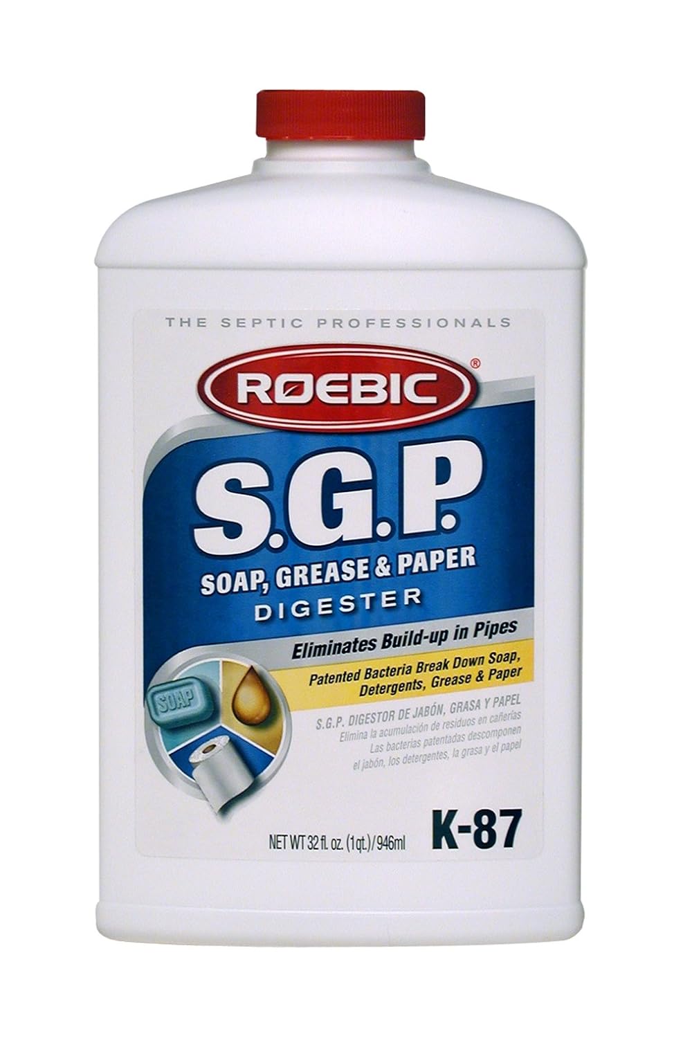 Roebic K-87-Q SGP Soap,Grease And Paper Digester 32-Ounce