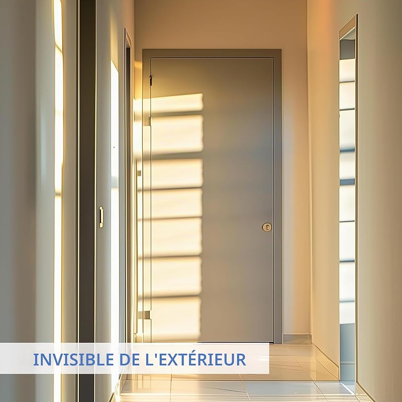 Verrou invisible électronique sans fil - Serrure anti-andalisme avec télécommandes, double moteur, ouverture et fermeture depuis l'intérieur et l'extérieur — photo 3 sur 8