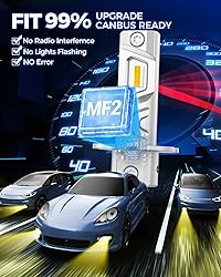 Marsauto H3 Yellow Led Fog Light Bulb, 600% High
