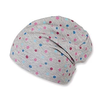 Sterntaler Slouch-Beanie für Mädchen mit Punktemuster, Silber