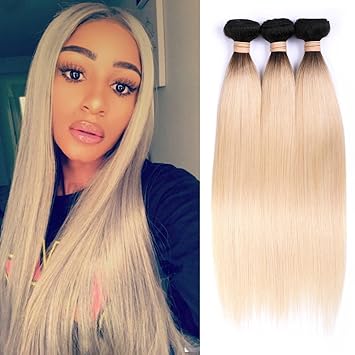 Amazon Com Peruvian Straight Hair Human Hair 3 Bundles 1b 613
