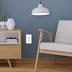 WEBANG Decorator Receptacle Outlet, Screwless Wall