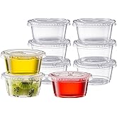Pantry Value [2 oz. - 200 Count] Clear Disposable Portion Cups with Lids - Soufflé Containers, Jello Shot Cups with Lids, Con