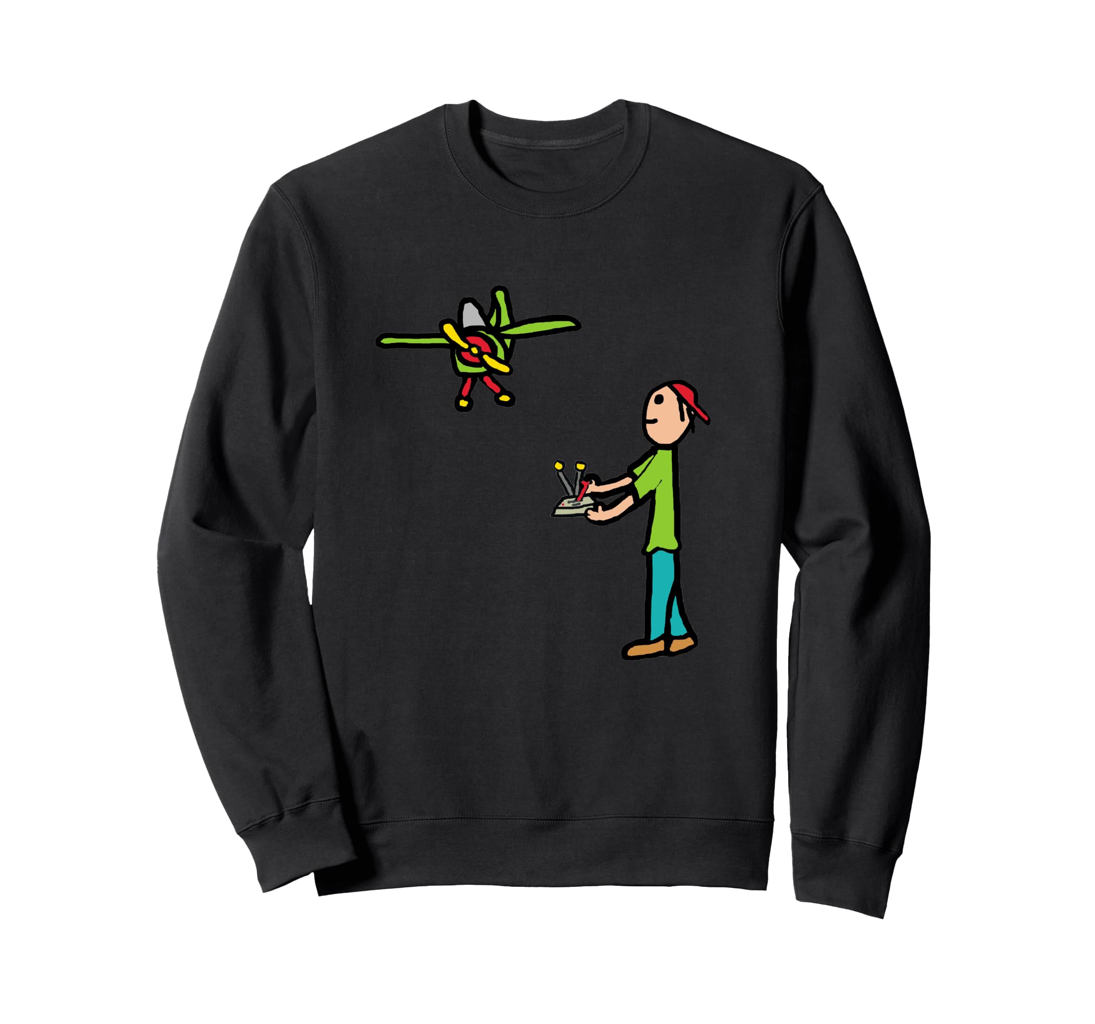 RC Model Airplane Flying Sweatshirt