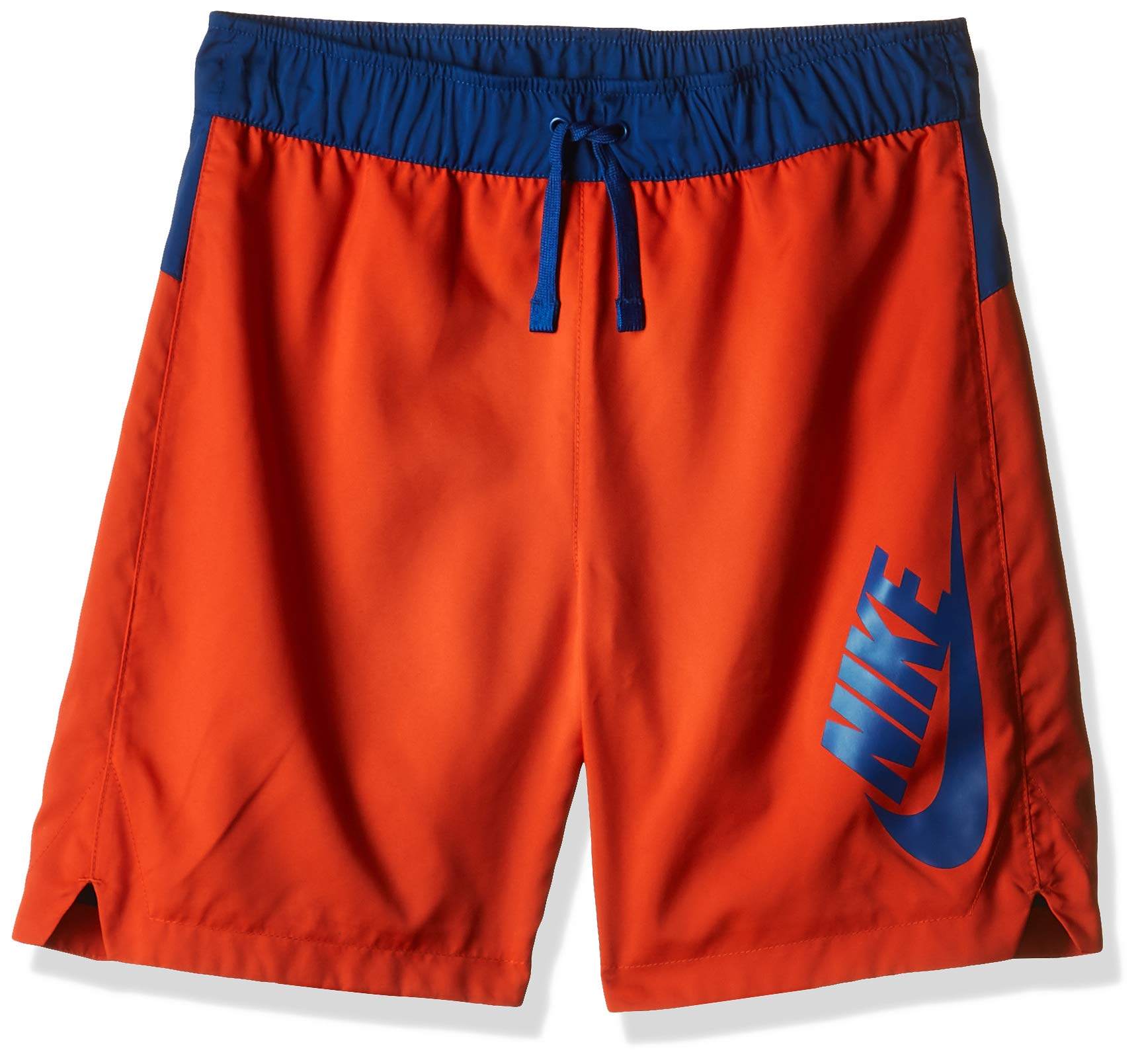 Nike At9762 634 Boys' Shorts, Boys, Shorts, AT9762 634, Habanero Red/Indigo Force/Indigo Force, S