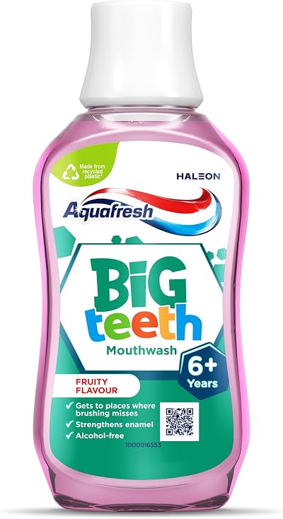 Aquafresh Kids Mouthwash Big Teeth 6-8 Years Fruity 300 ml