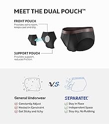 Separatec Men's Underwear Briefs, Soft Underwear