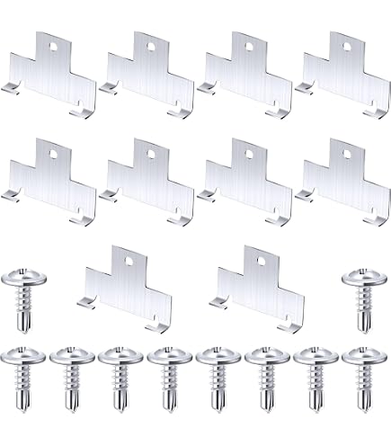 ROOWINTOO Einbau-Lichtclips – 50 Stück (25 Paare) Für Unterputz-Lichtbehälter, Aus Edelstahl, Mit Torsionsfedern