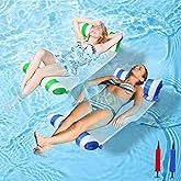 Floaties for Adults, 2 Pack Pool Floaties Inflatable, 4-in-1 Swimming Water Floating Rafts Swimming Pool Floating Chair for T