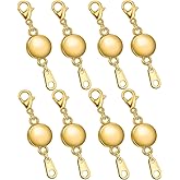 Dailyacc Necklace Clasps and Closures - Round Bracelet Extender Clasps for Jewelry Making