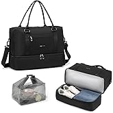 COSCOOA For Spirit Airlines Personal Item Travel Bag 18x14x8 inch Underseat with Wet Pocket & Shoe Compartment & Tsa Approved Toiletry Bag
