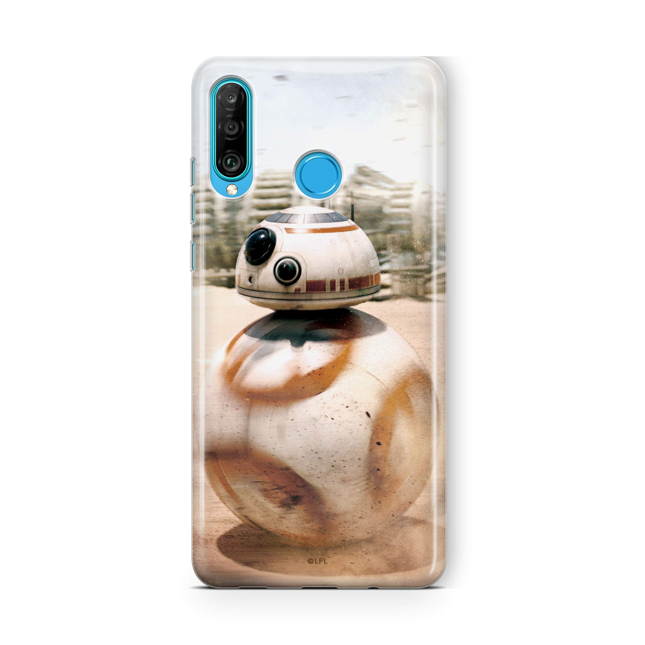 ERT GROUP mobile phone case for Huawei P30 Lite original and officially Licensed Star Wars pattern BB 8 001 optimally adapted to the shape of the mobile phone, case made of TPU
