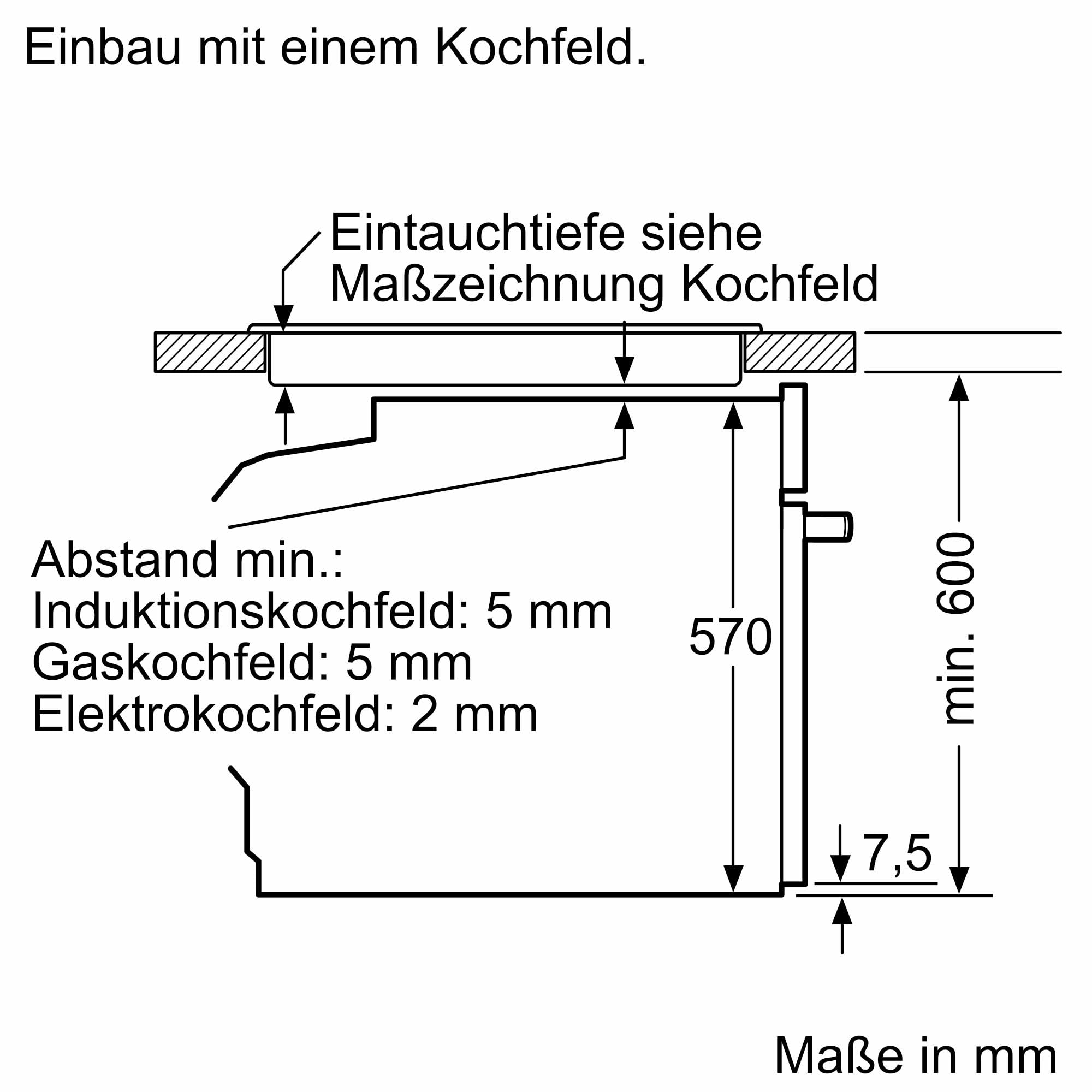 Siemens HB571ABS3 iQ300 Einbau-Backofen, 60 x 60 cm, LED-Touchbedienung, cookControl10, 3D-Heißluft, Umluftgrill, Schnellaufheizung, Pyrolyse, activeClean, Kindersicherung, Edelstahl 6