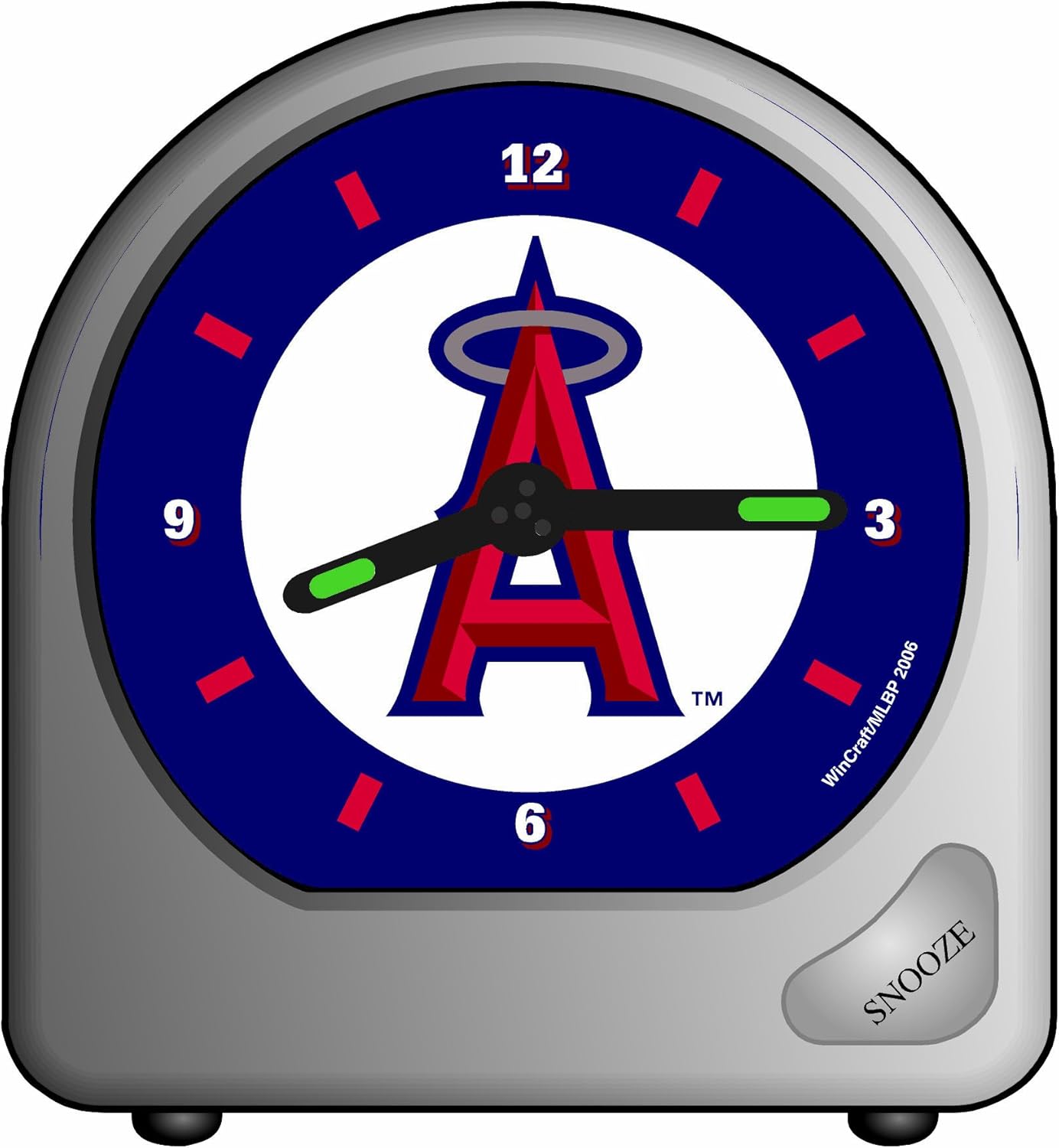 MLB Anaheim Angels Alarm Clock Sports Fan Alarm Clocks Sports & Outdoors