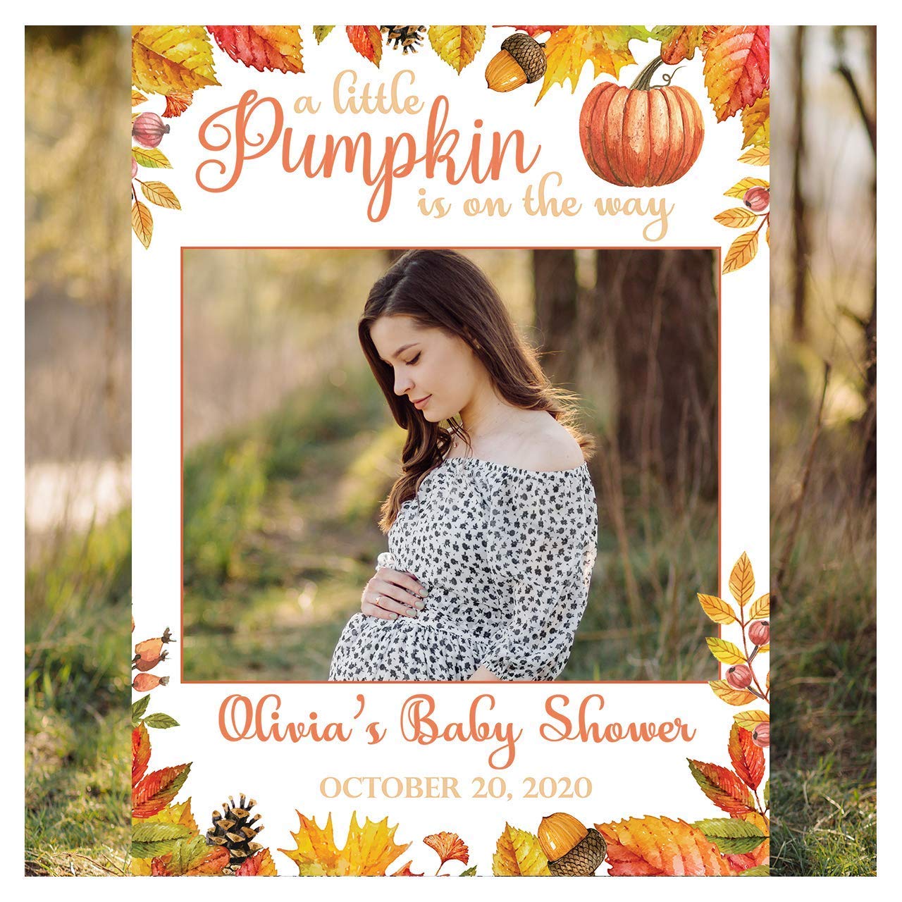 diy baby shower photo frame