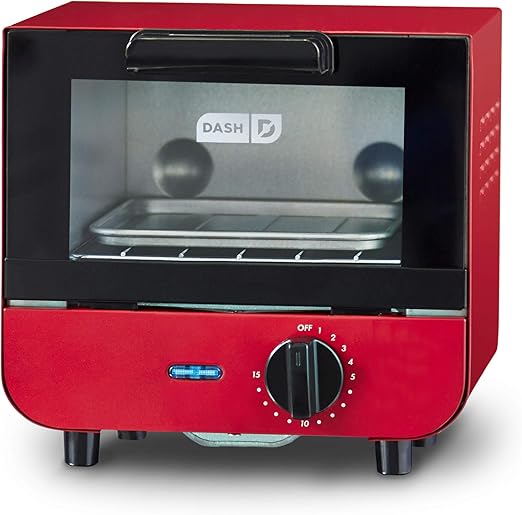 DASH DMTO100GBRD04 Mini Toaster Oven Red Amazon.ca Home & Kitchen
