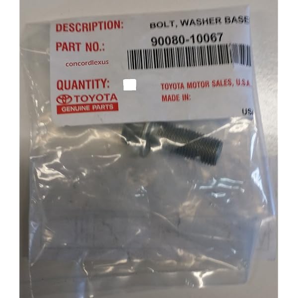 Amazon.com: TOYOTA 90080-10067 Bolt, Washer Based H : Automotive