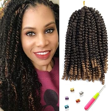 Amazon Com Mirra S Mirror 8inch Spring Twist Hair Ombre Crochet