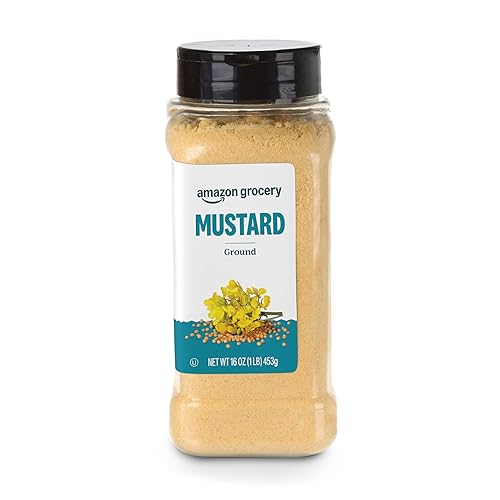 Amazon Brand - Happy Belly Mustard Ground, 16 ounce (Pack of 1)